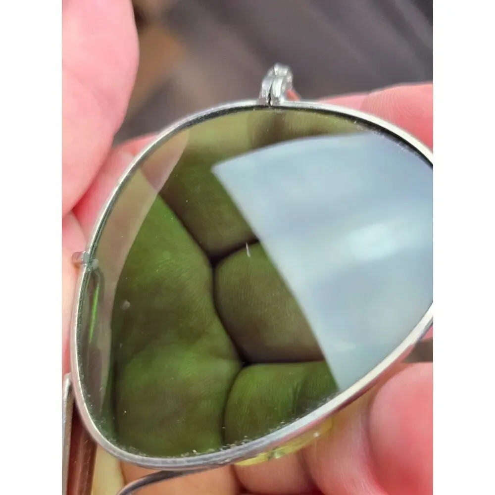 Vintage Green lens Pilot Aviator Crossbar Sunglasses Japan 125mm width
